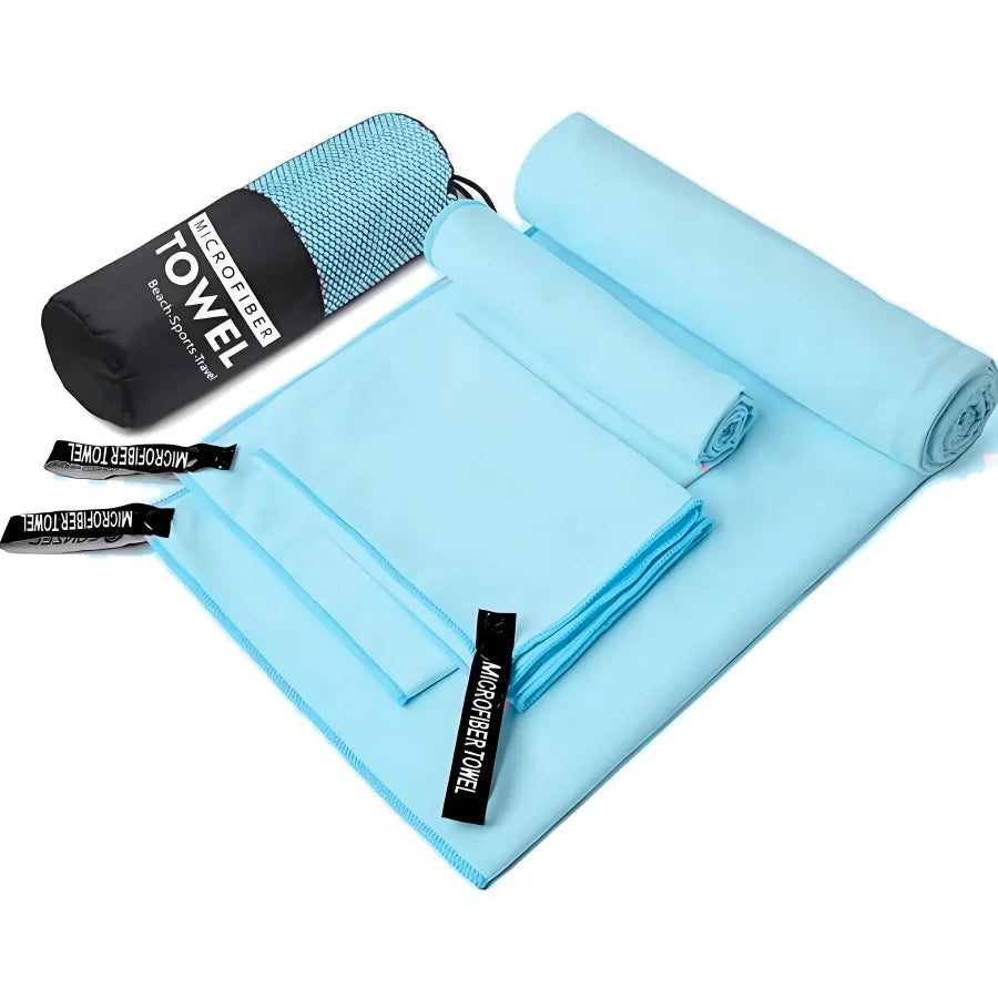 Premium Microfibre Quick-Dry Towels – 3-Piece Set