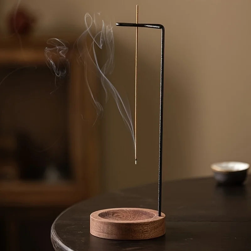 Modern Wooden Incense Holder – Minimalist Aromatherapy Base for Relaxation & Home Décor