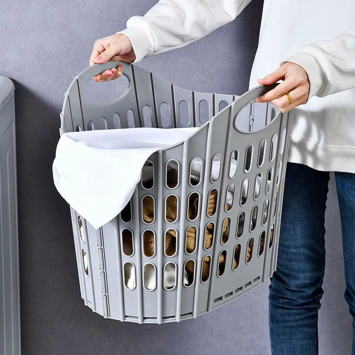 Modern Foldable Laundry Hamper