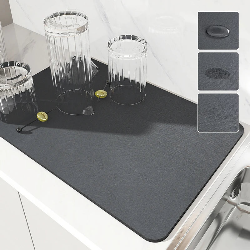 Eco-Friendly Diatomite Absorbent Mat – Quick-Dry & Non-Slip Surface
