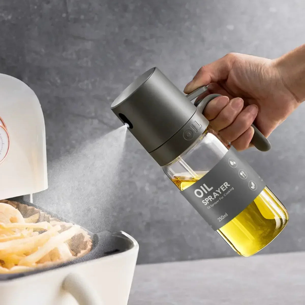 Premium Glass Oil Spray Bottle – Heat-Resistant Dispenser for Cooking
